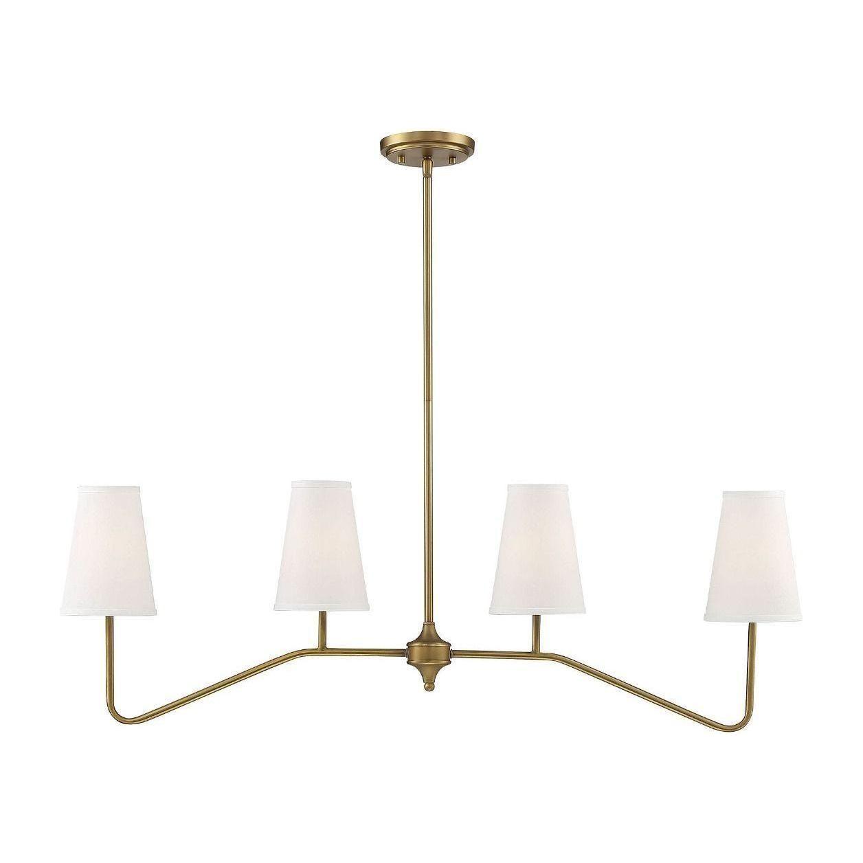 Meridian - 4-Light Linear Chandelier - Lights Canada