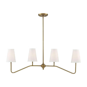 Meridian - 4-Light Linear Chandelier - Lights Canada