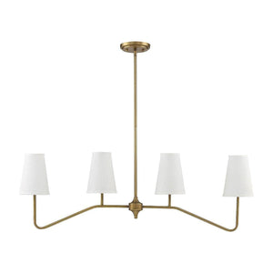 Meridian - 4-Light Linear Chandelier - Lights Canada