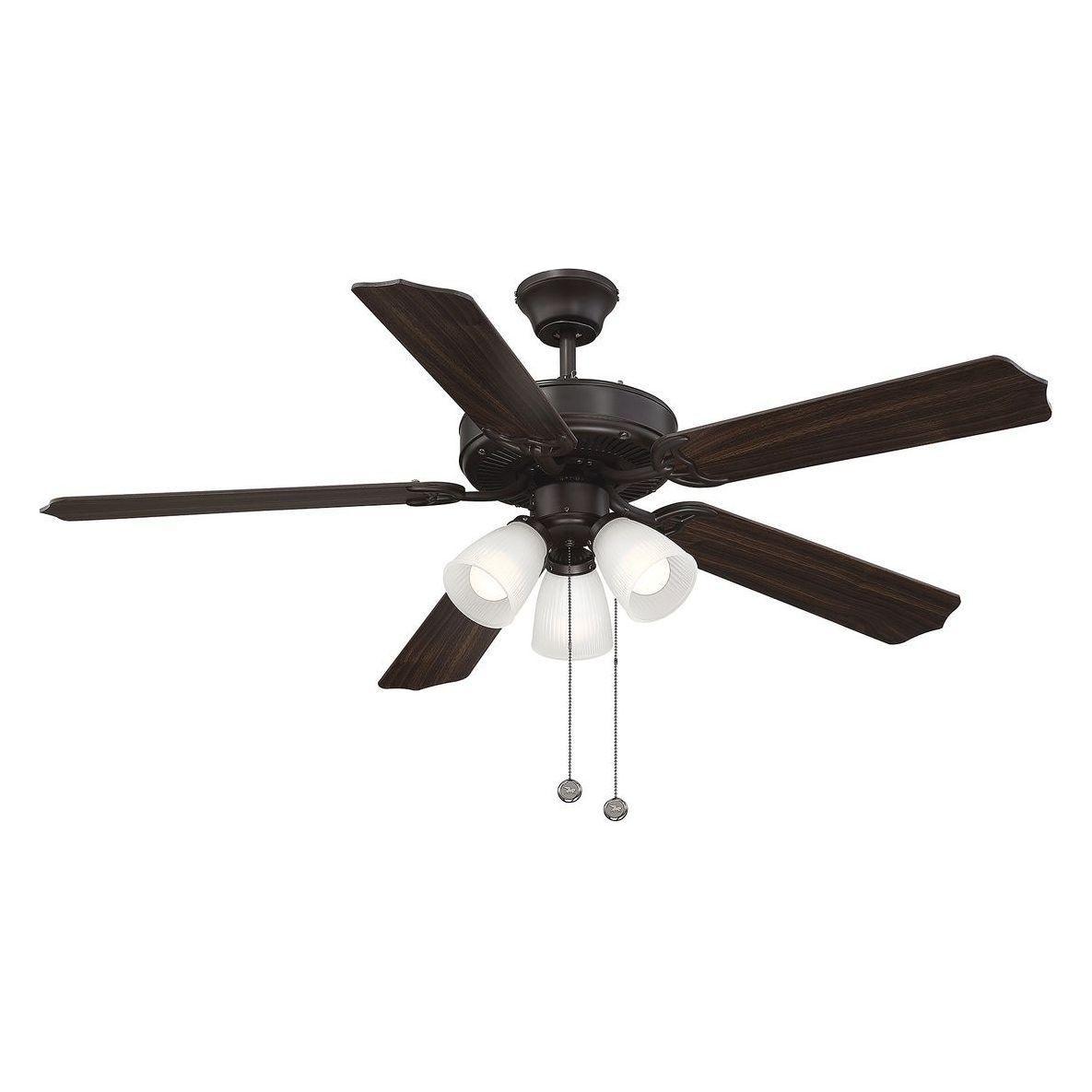 Meridian - 52" 3-Light Ceiling Fan - Lights Canada