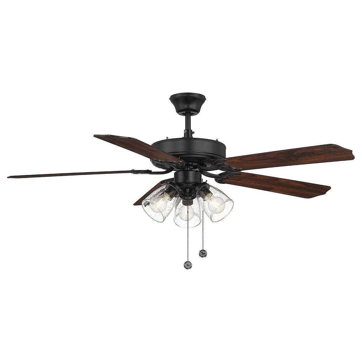 Meridian - 52" 3-Light Ceiling Fan - Lights Canada