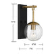 Meridian - 1-Light Outdoor Wall Lantern - Lights Canada