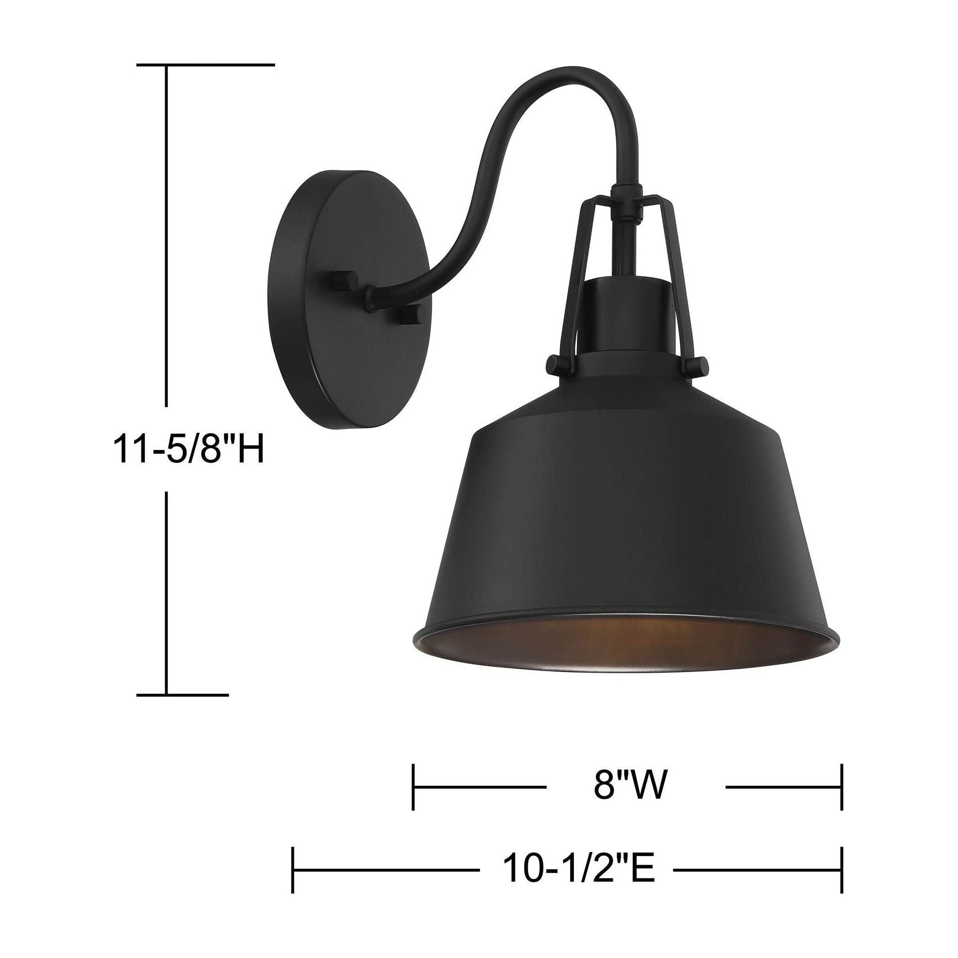 Meridian - 1-Light Outdoor Wall Lantern - Lights Canada