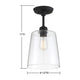 Meridian - 1-Light Ceiling Light - Lights Canada