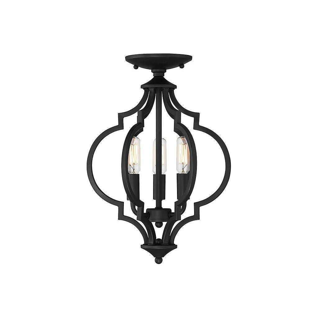 Meridian - 3-Light Convertible Semi Flush / Pendant - Lights Canada