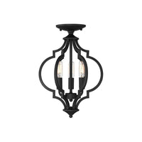 3-Light Convertible Semi Flush / Pendant