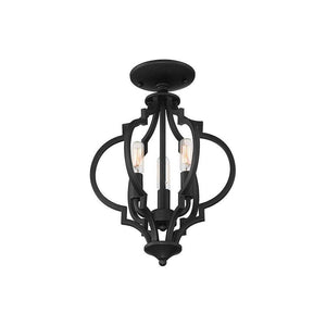 Meridian - 3-Light Convertible Semi Flush / Pendant - Lights Canada