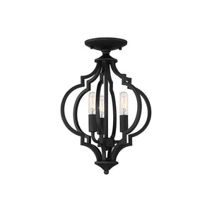 Meridian - 3-Light Convertible Semi Flush / Pendant - Lights Canada