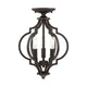 Meridian - 3-Light Convertible Semi Flush / Pendant - Lights Canada