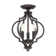 Meridian - 3-Light Convertible Semi Flush / Pendant - Lights Canada