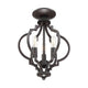 Meridian - 3-Light Convertible Semi Flush / Pendant - Lights Canada