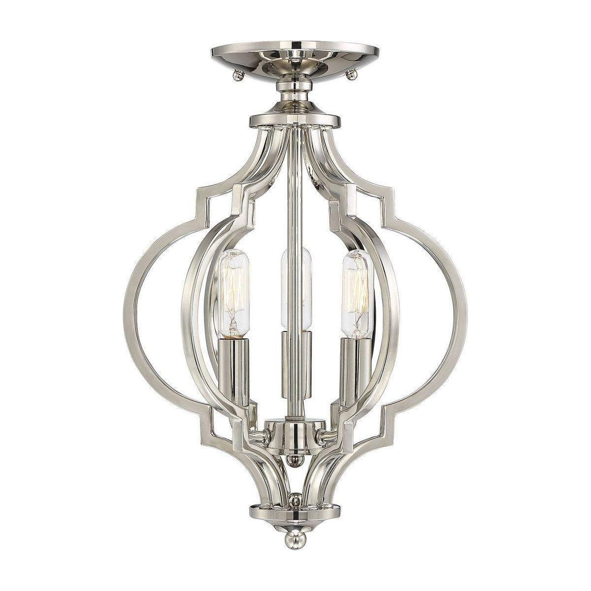 Meridian - 3-Light Convertible Semi Flush / Pendant - Lights Canada