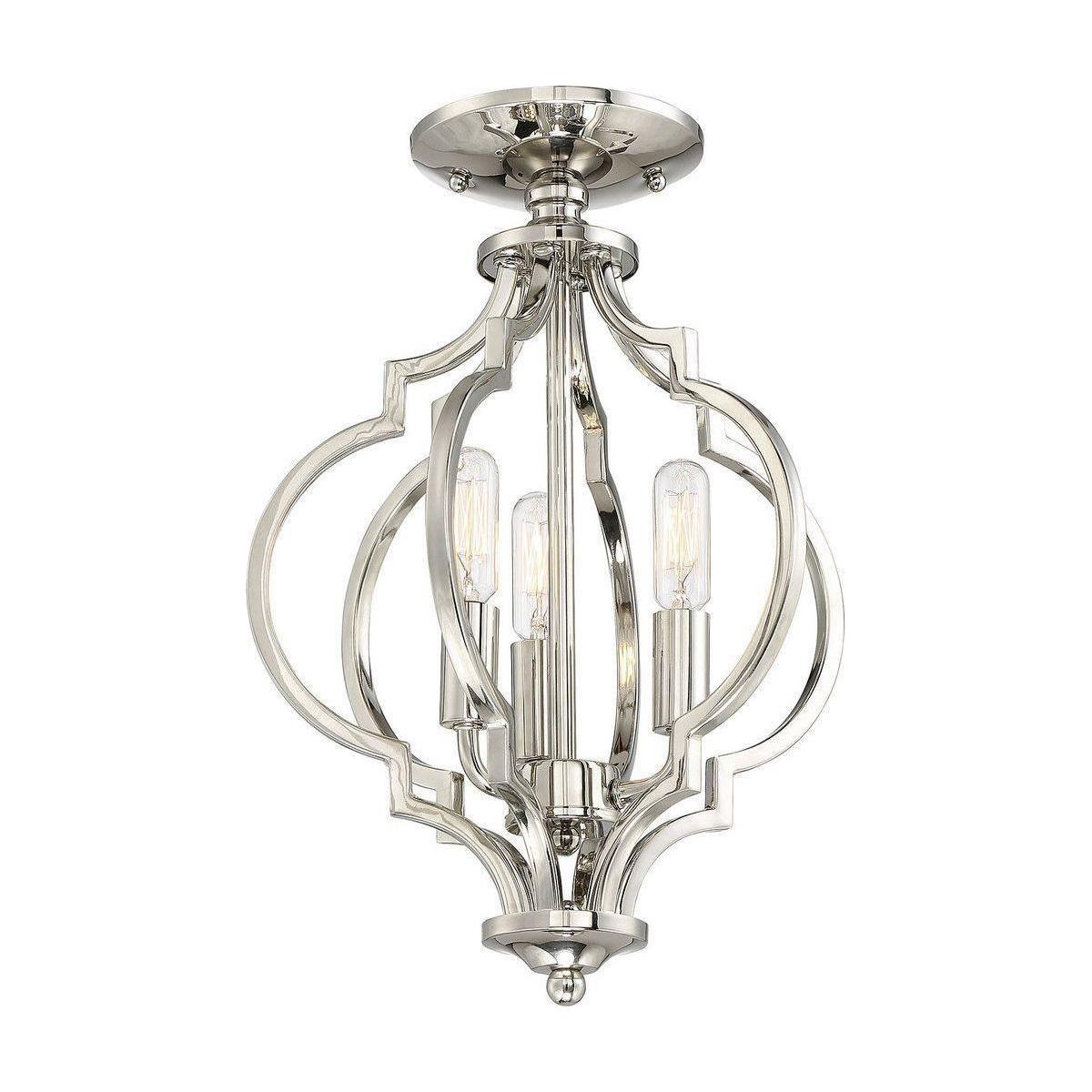 Meridian - 3-Light Convertible Semi Flush / Pendant - Lights Canada