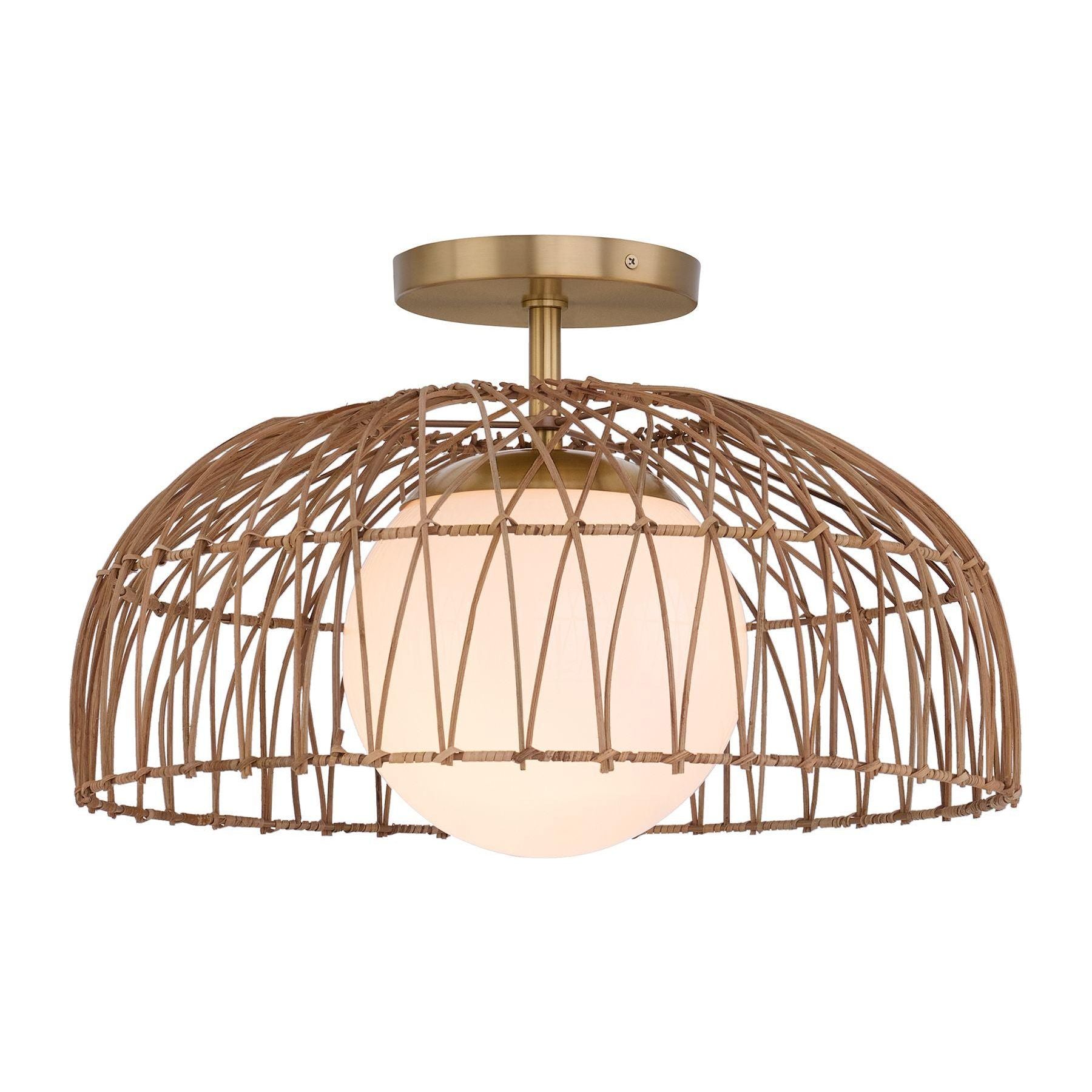 1-Light Convertible Pendant / Semi Flush