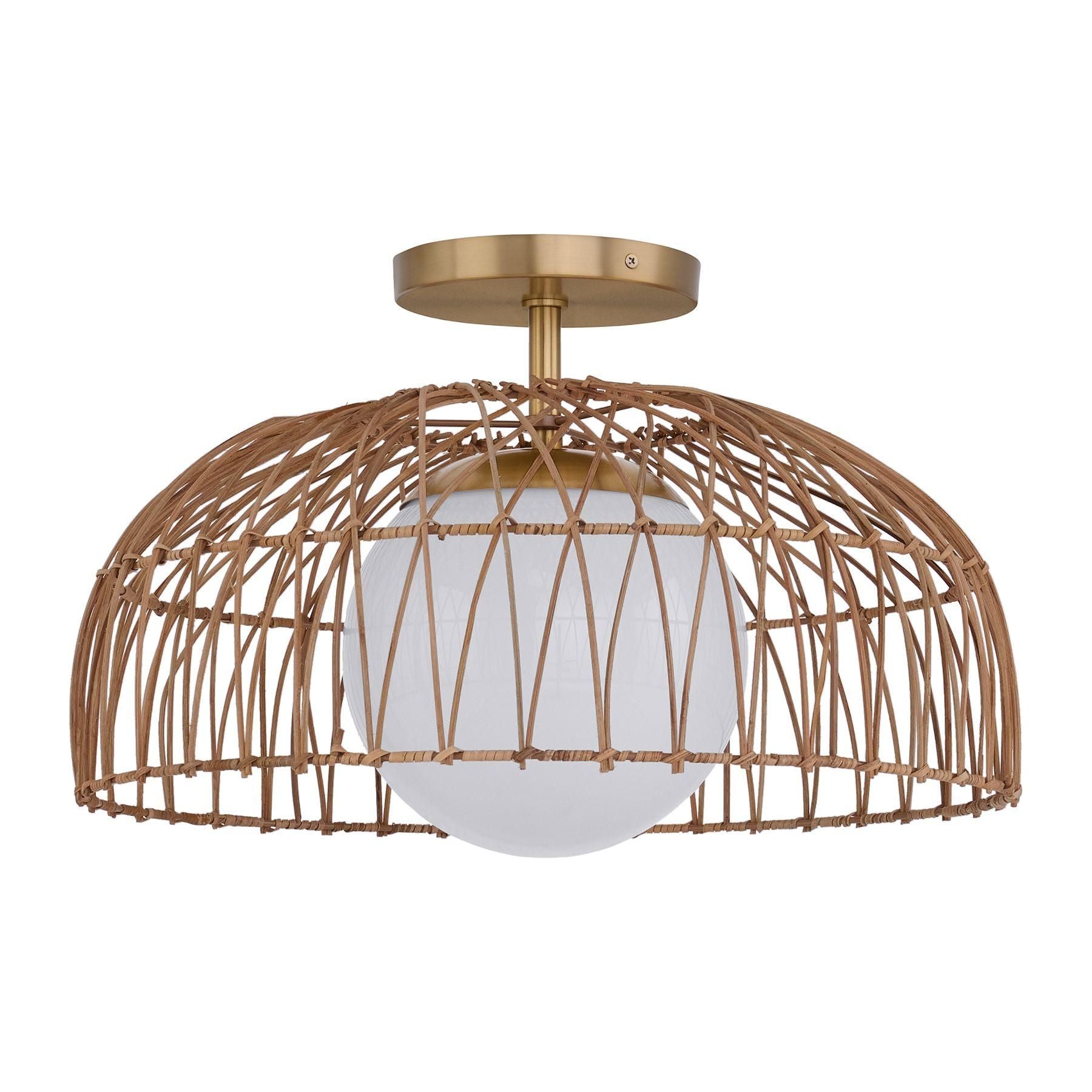 1-Light Convertible Pendant / Semi Flush