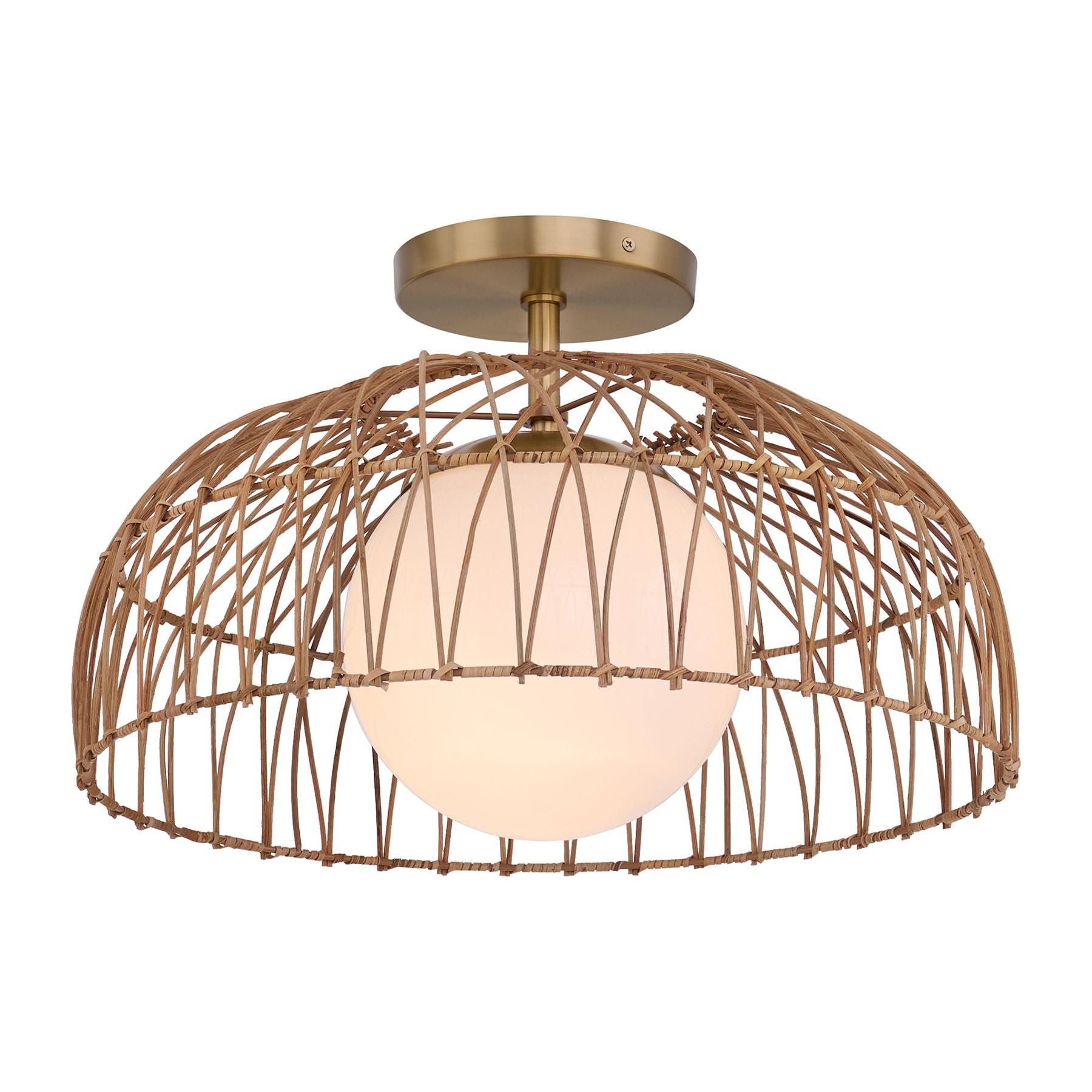 1-Light Convertible Pendant / Semi Flush