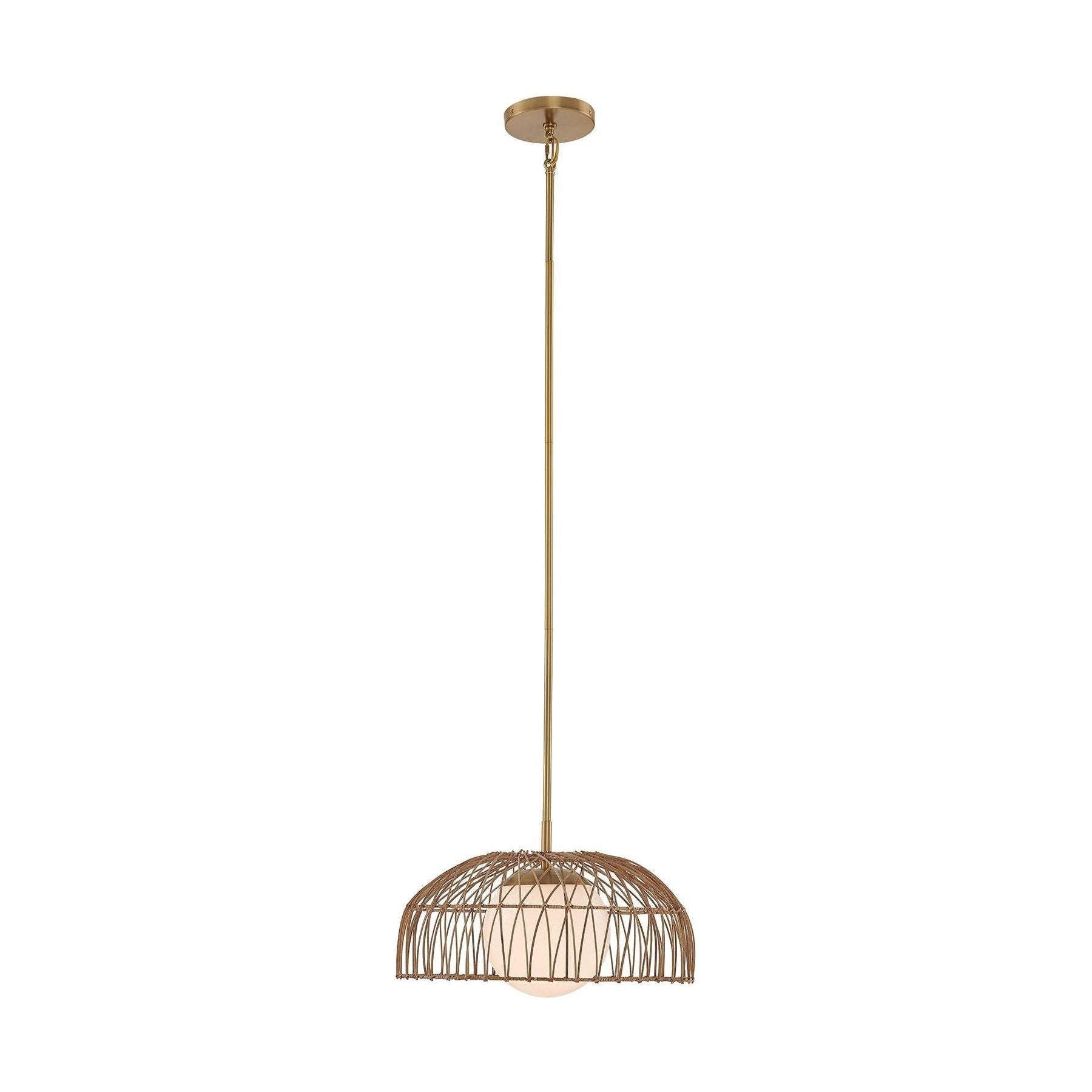 1-Light Convertible Pendant / Semi Flush