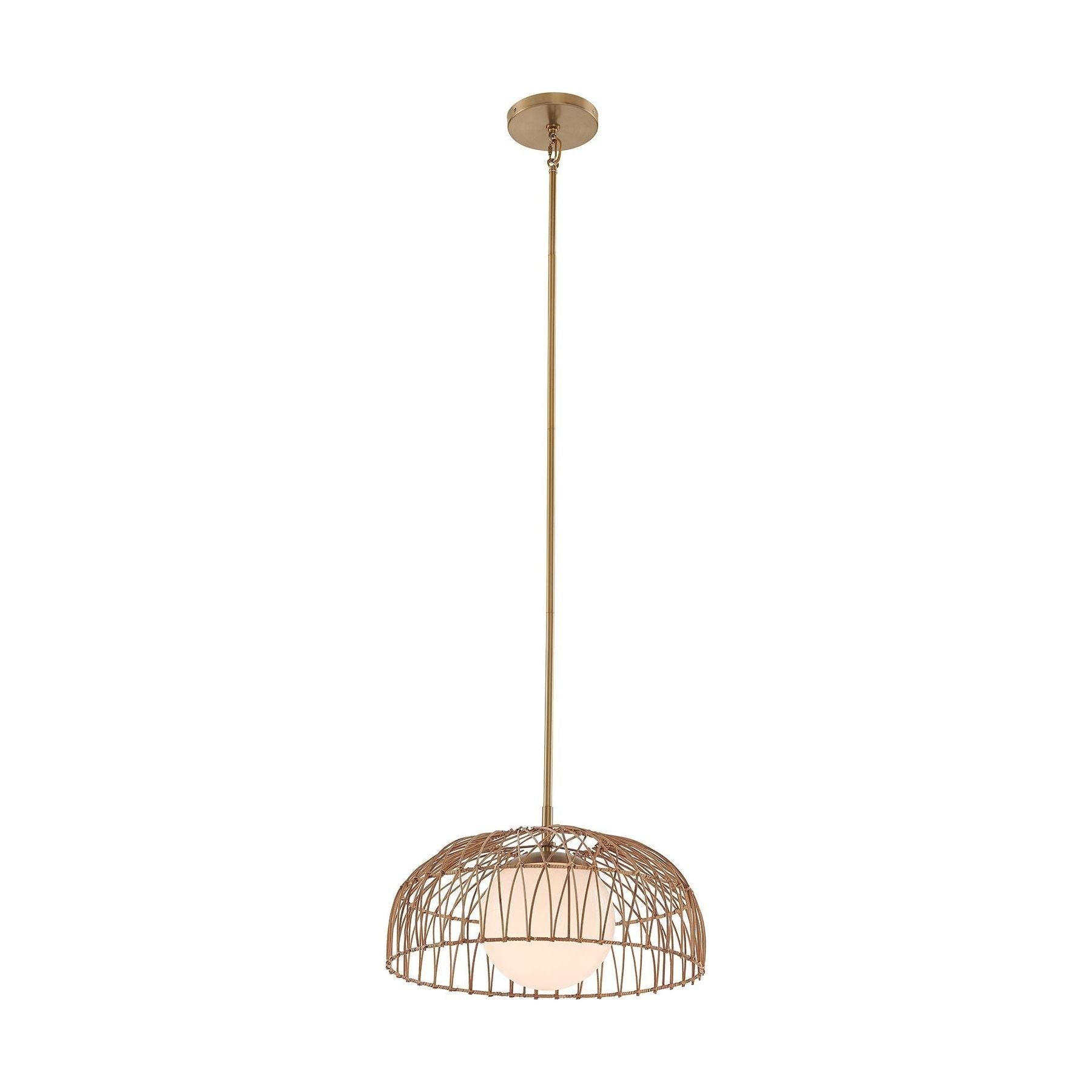 1-Light Convertible Pendant / Semi Flush