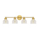 Meridian - 4-Light Bathroom Vanity Light - Lights Canada