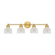 Meridian - 4-Light Bathroom Vanity Light - Lights Canada