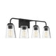 Meridian - 4-Light Bathroom Vanity Light - Lights Canada