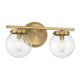 Meridian - 2-Light Bathroom Vanity Light - Lights Canada