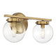 Meridian - 2-Light Bathroom Vanity Light - Lights Canada