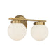 Meridian - 2-Light Bathroom Vanity Light - Lights Canada