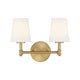 Meridian - 2-Light Bathroom Vanity Light - Lights Canada