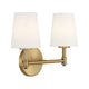 Meridian - 2-Light Bathroom Vanity Light - Lights Canada