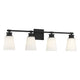 Meridian - 4-Light Bathroom Vanity Light - Lights Canada