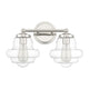 Meridian - 2-Light Bathroom Vanity Light - Lights Canada