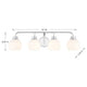 4-Light Vanity Light