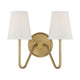 Meridian - 2-Light Wall Sconce - Lights Canada