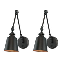 1-Light Adjustable Wall Sconce (Set of 2)
