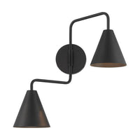 2-Light Adjustable Wall Sconce