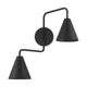 2-Light Adjustable Wall Sconce