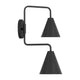 2-Light Adjustable Wall Sconce