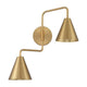 2-Light Adjustable Wall Sconce