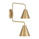 2-Light Adjustable Wall Sconce