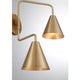 2-Light Adjustable Wall Sconce