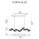 Moon Integrated LED 70" Chandelier