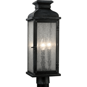 Visual Comfort Studio Collection - Pediment 3-Light Outdoor Post Lantern - Lights Canada
