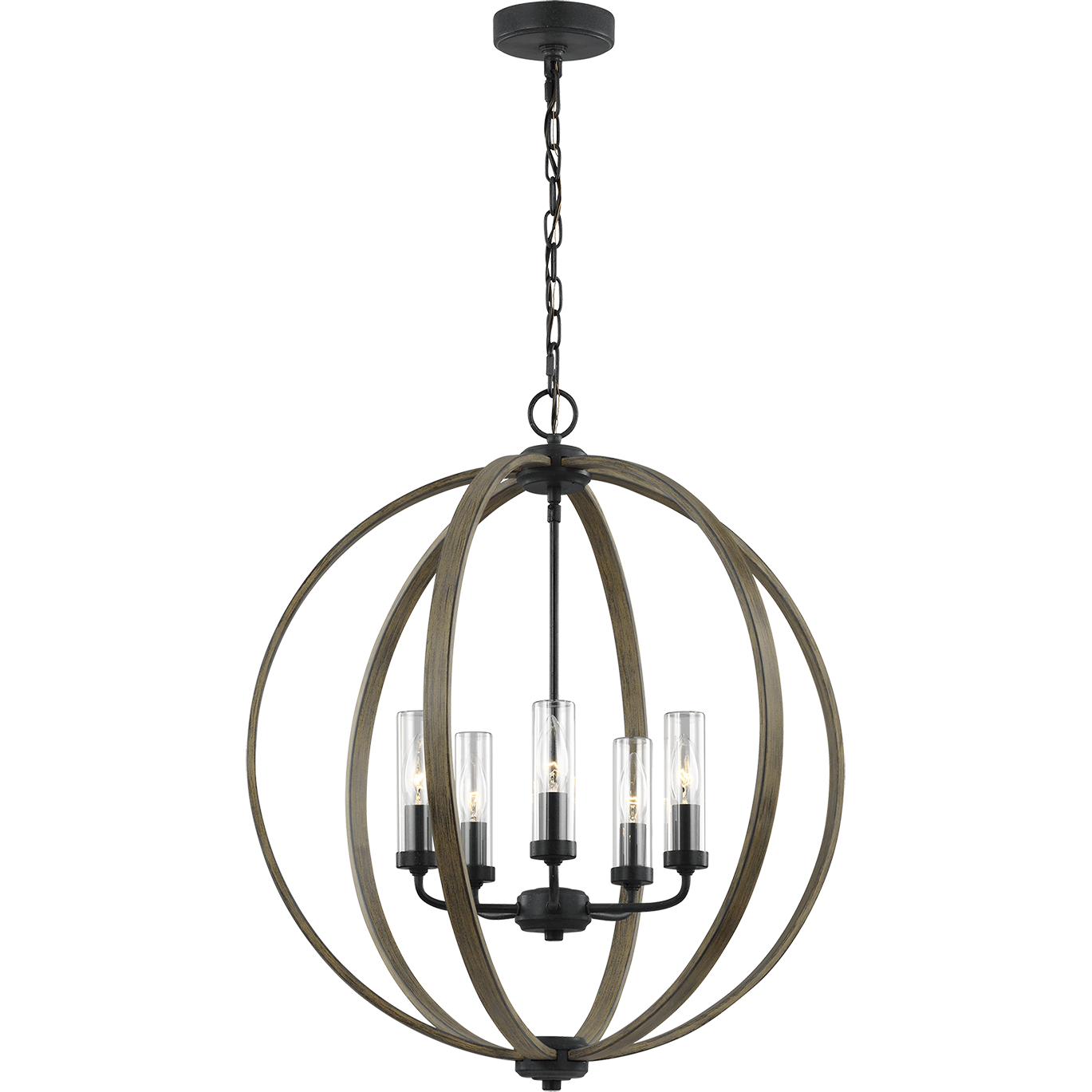Visual Comfort Studio Collection - Allier 5-Light Outdoor Chandelier - Lights Canada