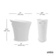 Skinny Trash Can 2-Gallon (7.5L) Capacity