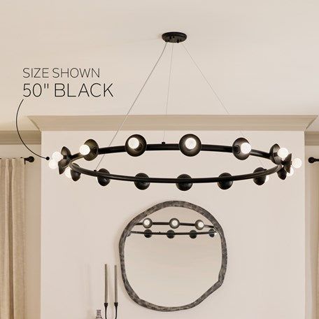 Palta 42" 12-Light Chandelier