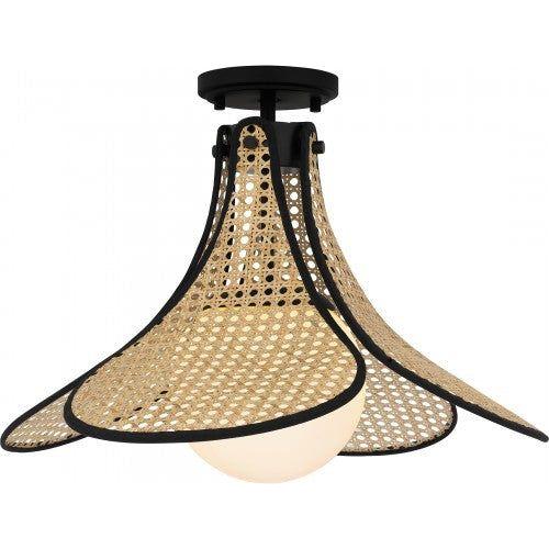 Delilah 1-Light Semi Flush Mount