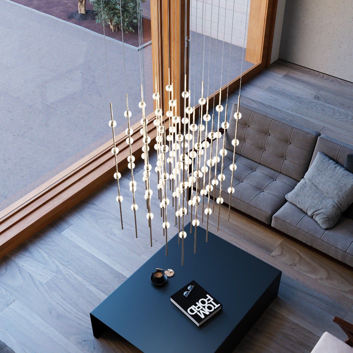 Constellation Cosmic Cube 20" LED Chandelier (with 20' Cord)
