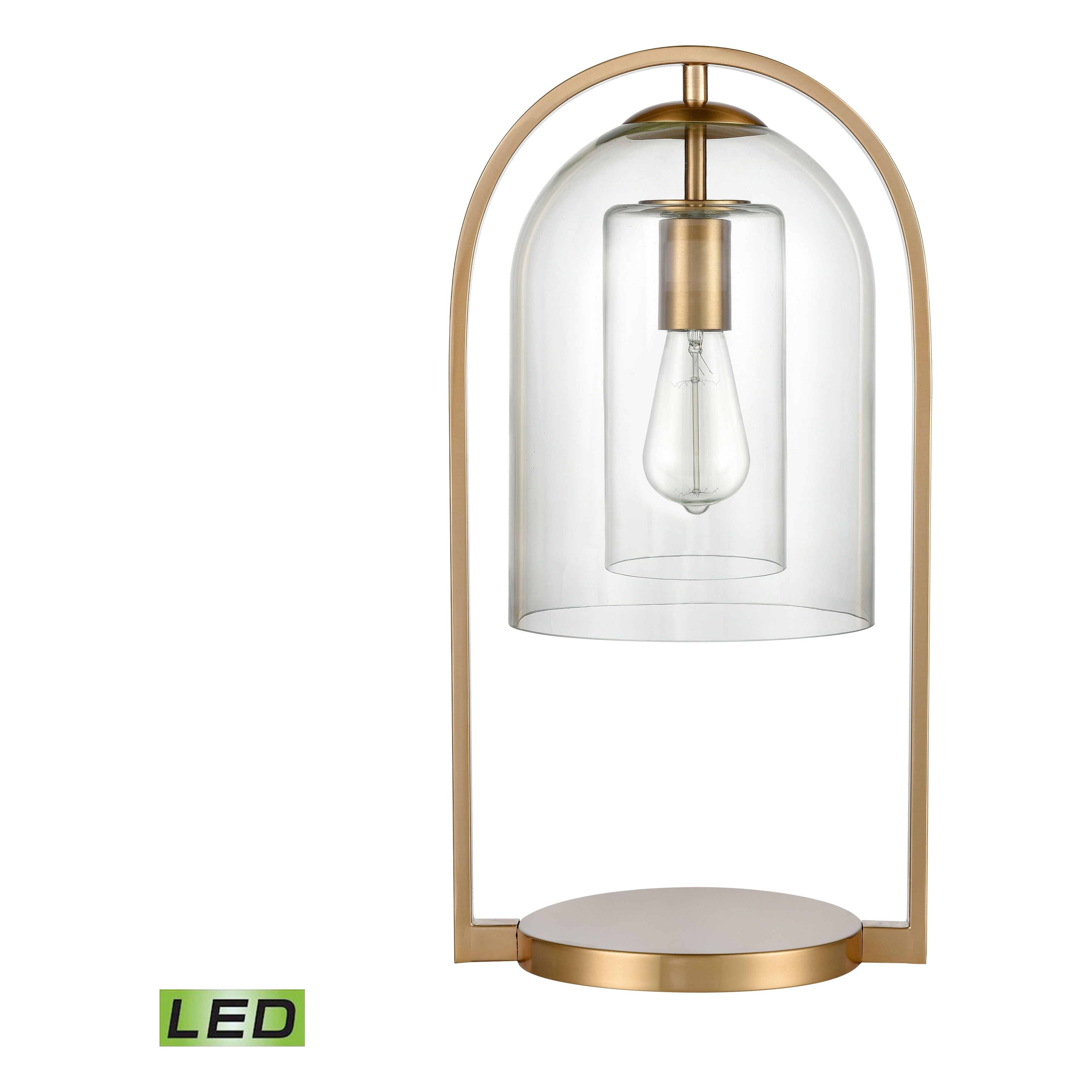 Bell Jar 20" High 1-Light Desk Lamp