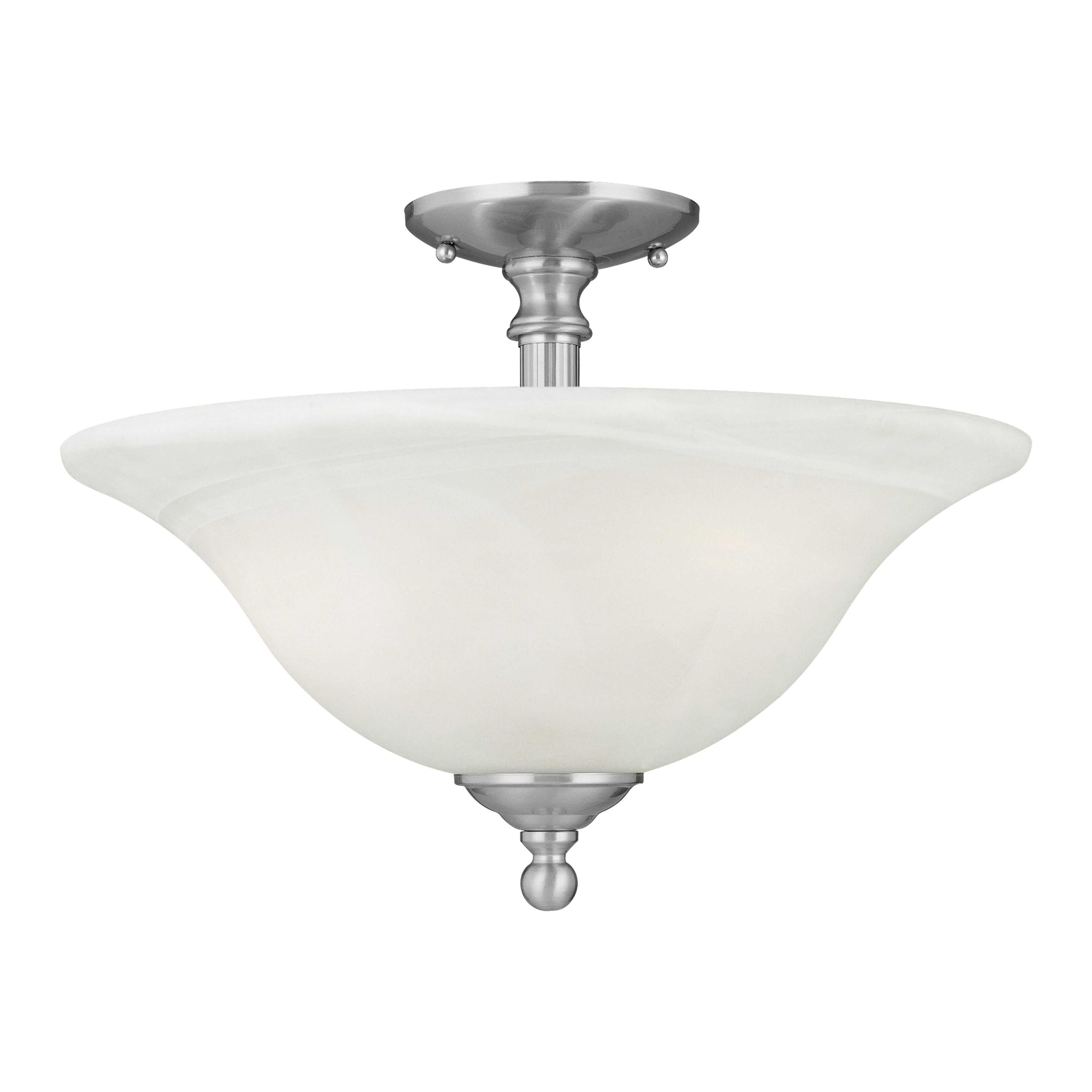 Riva 16" Wide 3-Light Semi Flush Mount